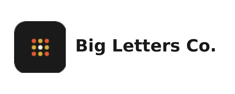 Big Letters logo, light version