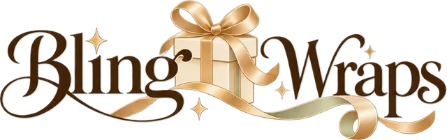 Bling Wraps logo, light version