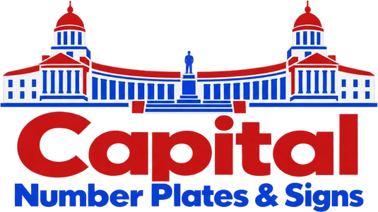 Capital Number Plates & Signs logo, light version