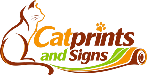 Catprints and Signs logo, light version