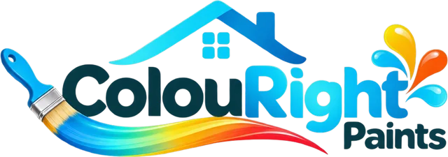 ColouRight Paints logo, light version