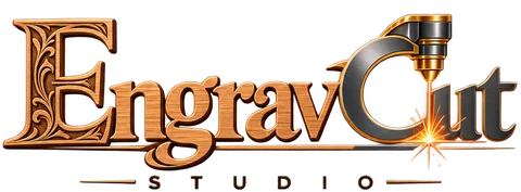 EngravCut Studio logo, light version
