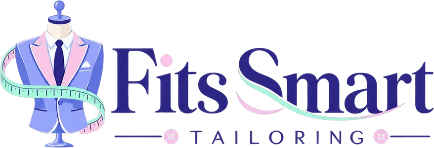 Fits Smart Tailoring logo, light version