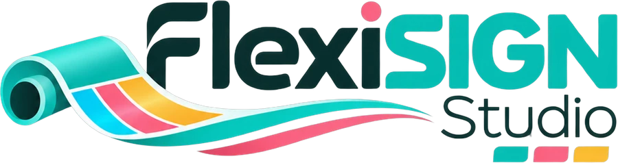 FlexiSIGN Studio logo, light version