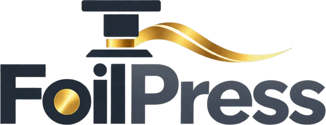 FoilPress logo, light version
