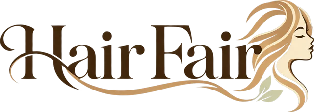 Hair Fair logo, light version