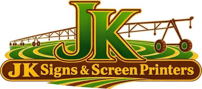 JK Signs & Screen Printers logo, light version