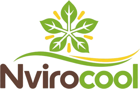 Nvirocool logo, light version